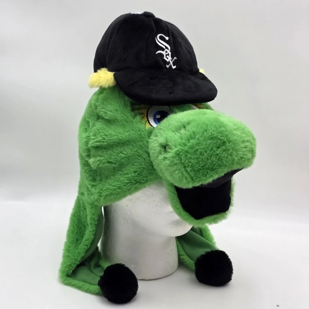 Chicago White Sox Southpaw Mascot Plush Hat Green Fuzzy MLB Baseball FOCO NWOT